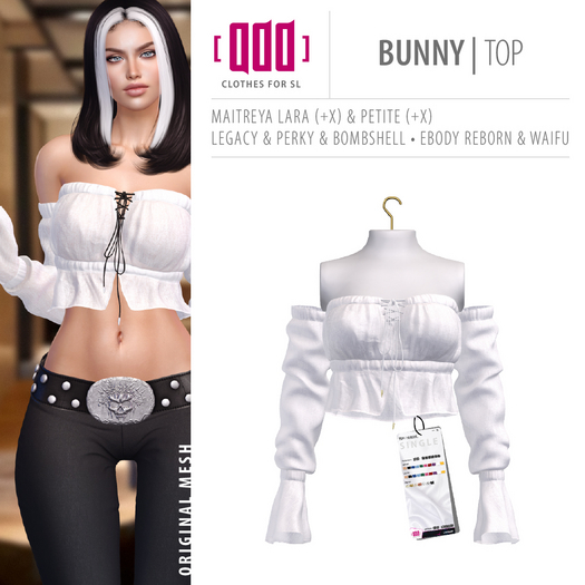 [ADD] Bunny Top - White