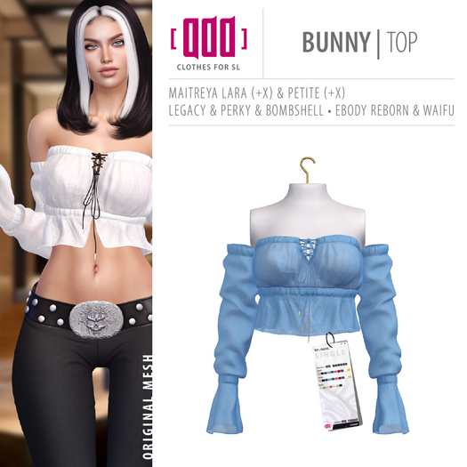 [ADD] Bunny Top - BlueL