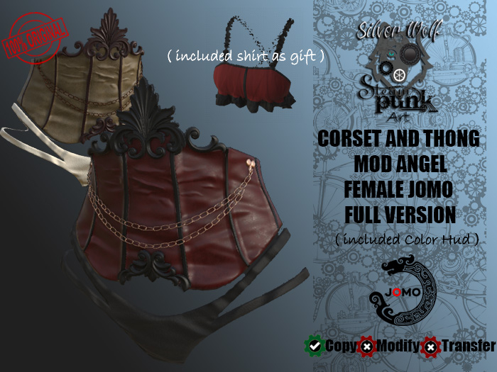 SW - Corset and Thong Mod Angel for Female Jomo Full (Box)
