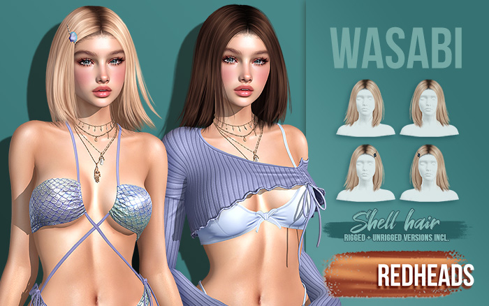 Wasabi // Shell Hair - Redheads