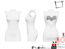 Full Perm Mini Valentine Dress Fitmesh Maitreya 5.3 LaraX, Slink, Belleza, Tonic, Voluptuous, Legacy, Ebody Reborn