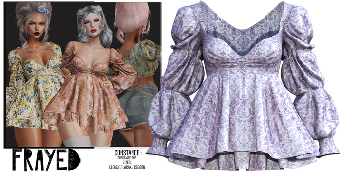 Frayed - Constance - Purple