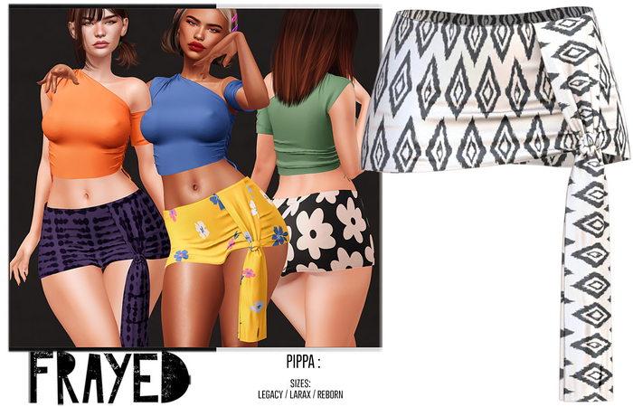 Frayed - Pippa Skirt - Aztec