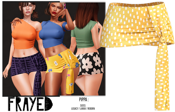 Frayed - Pippa Skirt - Dash