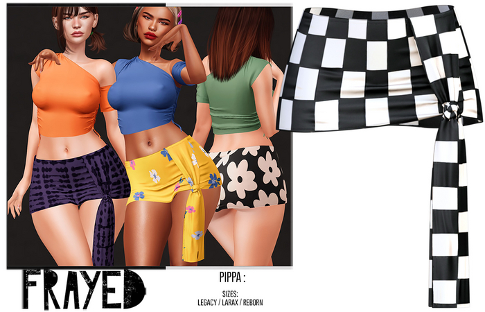 Frayed - Pippa Skirt - Check