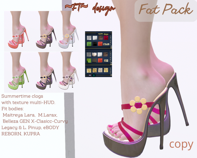 ~FT~ Summer time clogs high heels