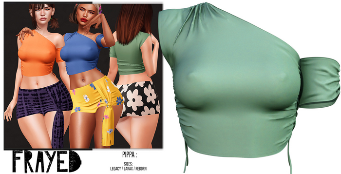 Frayed - Pippa Top - Green