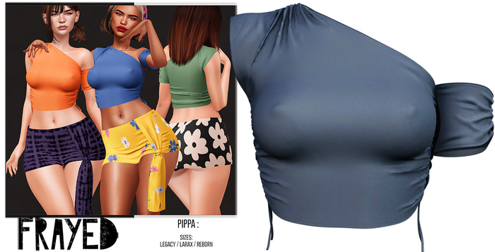 Frayed - Pippa Top - Ink