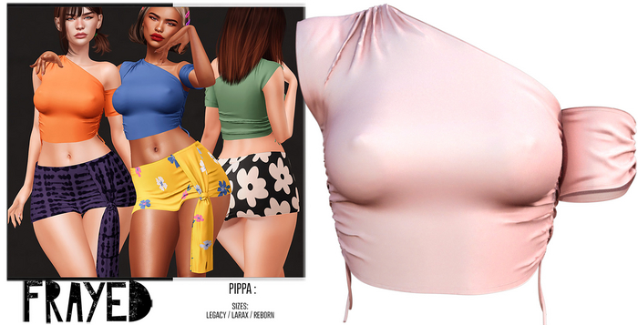 Frayed - Pippa Top - Blush