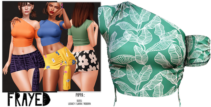 Frayed - Pippa Top - Botanical