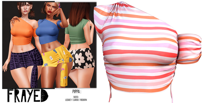Frayed - Pippa Top - Candy
