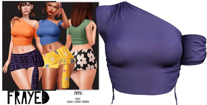 Frayed - Pippa Top - Plum