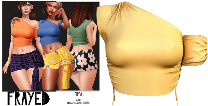 Frayed - Pippa Top - Marigold