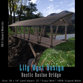 Lily Myst Design- Rustic Ravine Bridge