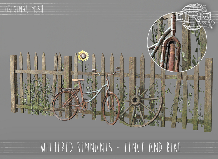 -DRD- Withered Remnants - Fence and bike