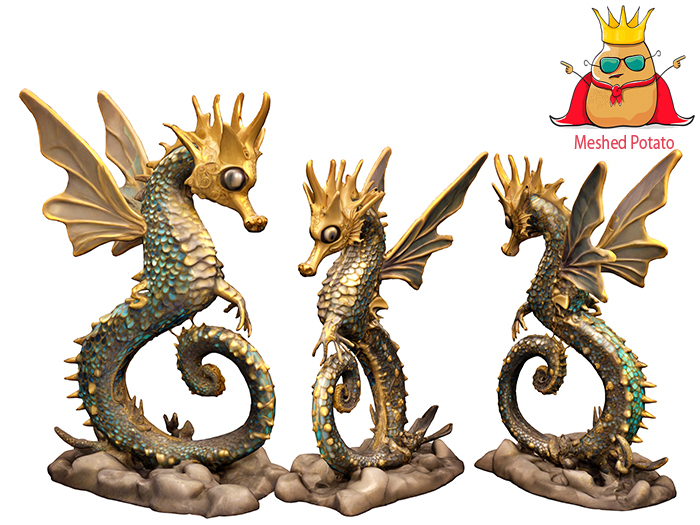 Steampunk Seahorse Full Perm