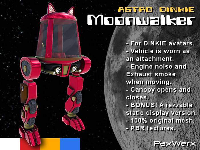 PaxWerx - Astro Dinkie Moonwalker - Red