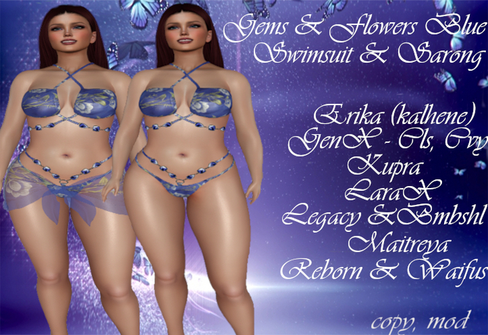 Gems & Flowers Blue
