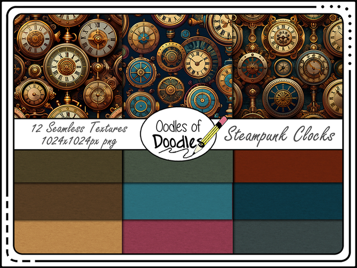 Oodles of Doodles - Steampunk Clocks