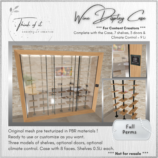 {ToI} Wine Display Case - Full Perms