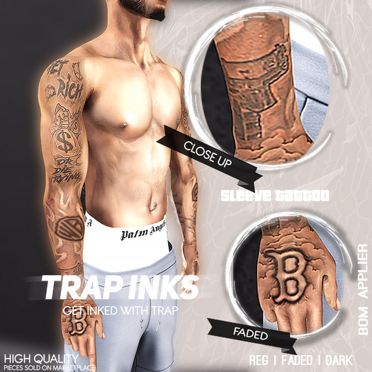 Trap Ink's - Blood Sleeve Tat