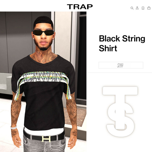 $TRAP$ Black Larvin Shirt