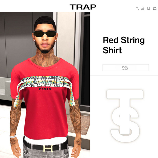 $TRAP$ Red Larvin Shirt
