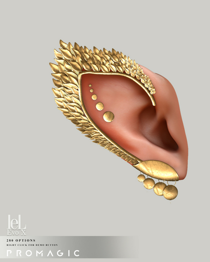 PROMAGIC Shambho Ear Jewels Lelutka Evo X Elf-FATPACK
