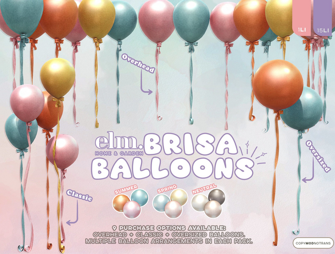 Elm. Brisa Balloons [FATPACK]