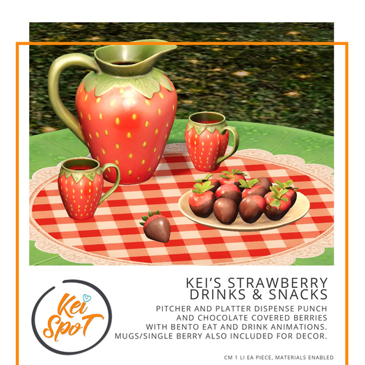 Kei's Strawberry Drinks & Snacks