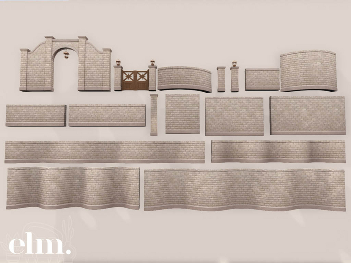 Elm. Isola Fence [Limestone]