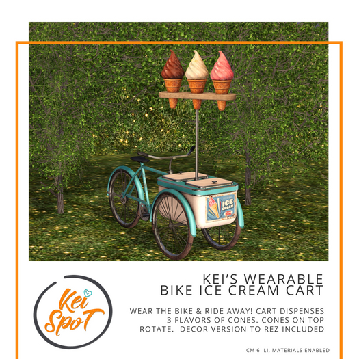 Kei's Wearable Bike Ice Cream Cart