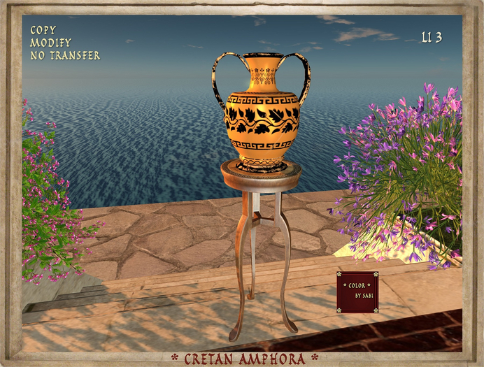 Cretan amphora decorated 