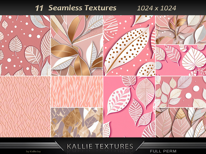 KJ Luxury Style2 Leaf Textures Seamless