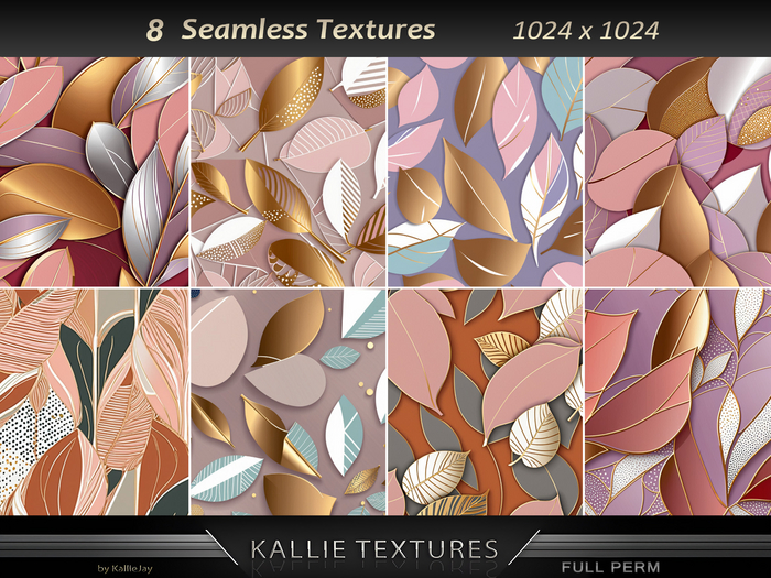 KJ Luxury Style4 Leaf Textures Seamless