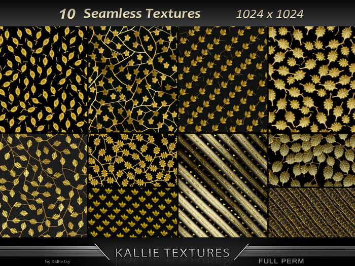 KJ Goldy Black Texture Seamless