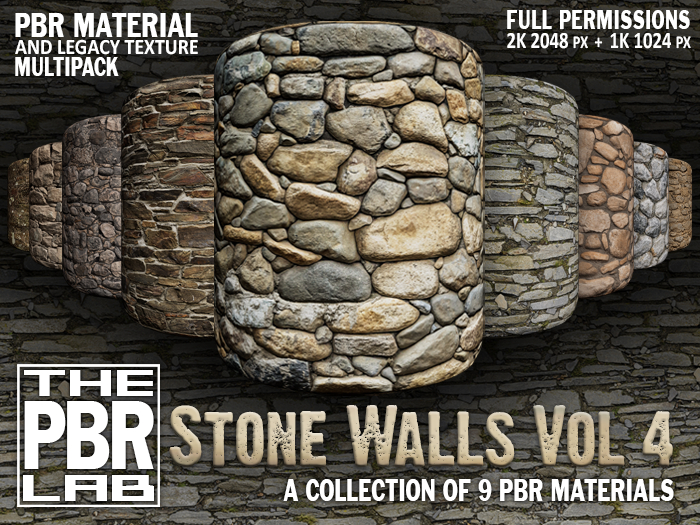 The PBR Lab - Stone Walls Vol 4 Multipack
