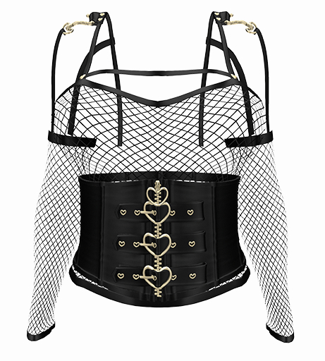 *CK* Ghosted top BLACK
