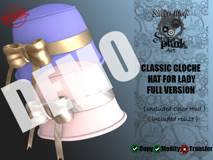 SW - Classic Cloche Hat for Lady Full Version DEMO (Box)