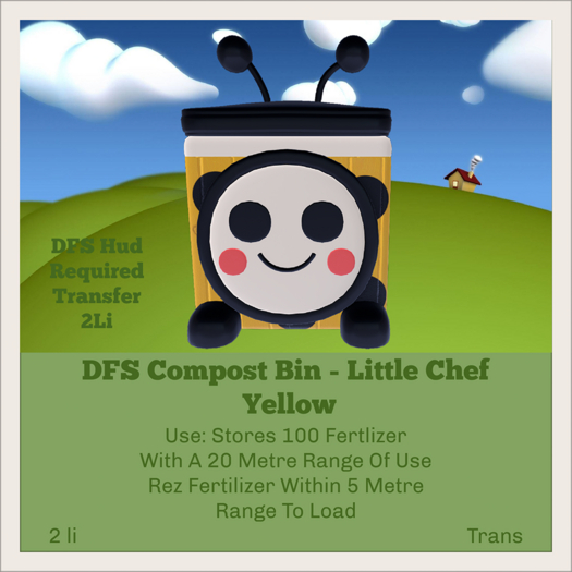 DFS Compost Bin - Little Chef - Yellow (0/100)