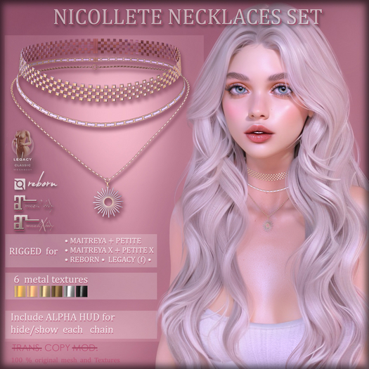 *AvaWay* NICOLETTE Necklaces Set