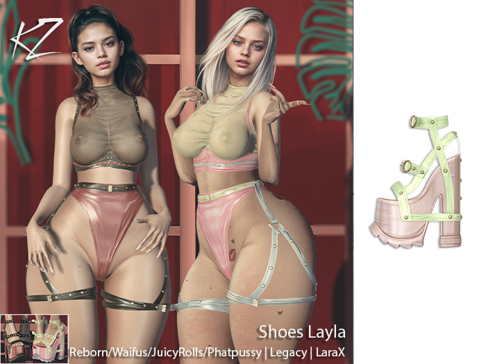 KZ Shoes Layla Olive-nude