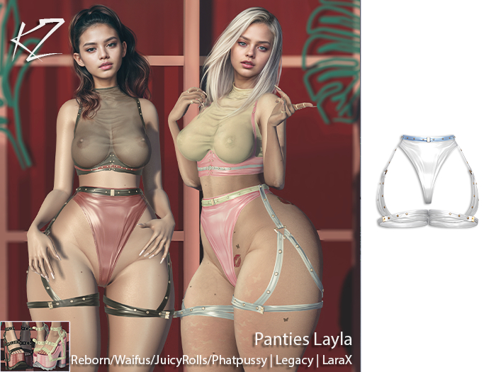 KZ Panties Layla White-sky