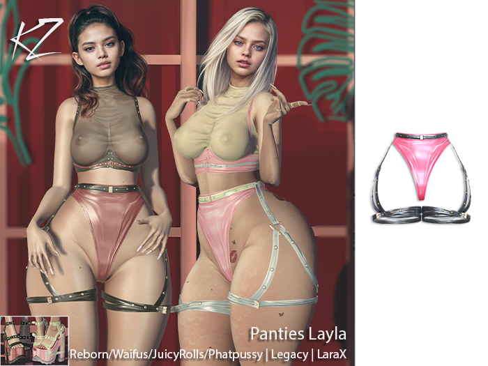 KZ Panties Layla Rose-gray