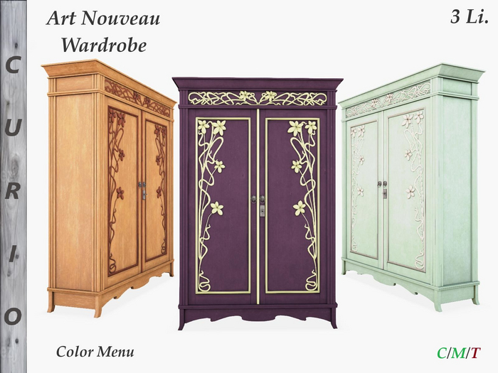 Art Nouveau Wardrobe