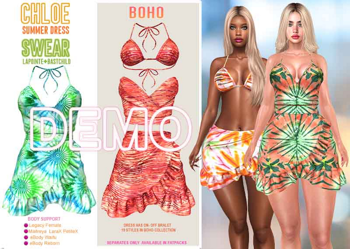 Dress - Chloe - BOHO FATPACK DEMO
