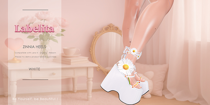 [LABELITA] Zinnia Heels White