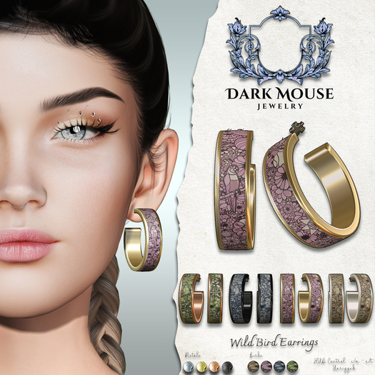*DM* Wild Bird Earrings