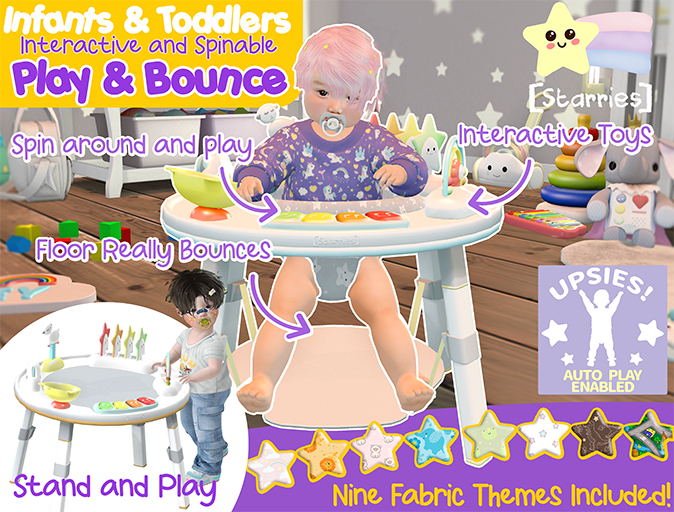 [Starries] Interactive Spin and Play Bouncer with AutoPlay for Infants & Toddlers