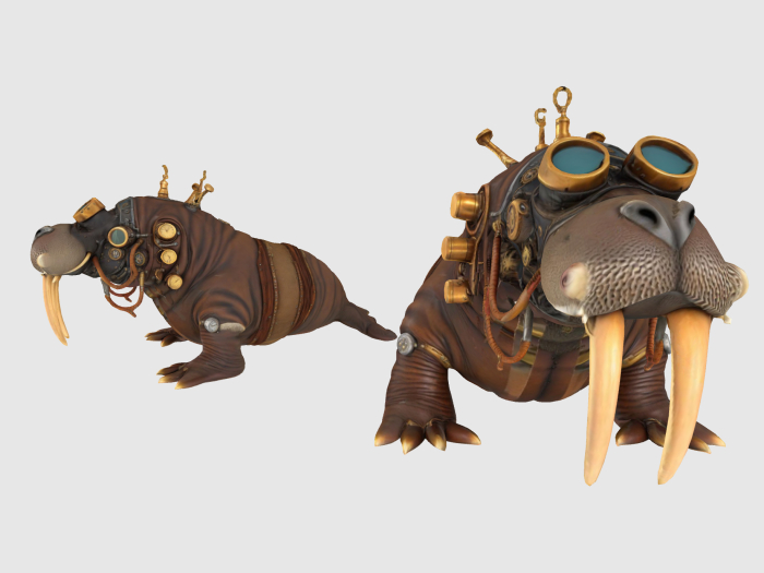 Steampunk Walrus FULL PERM